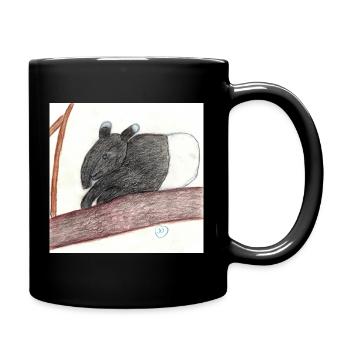 Schabrackentapir - Tasse einfarbig - Schwarz - Rechts