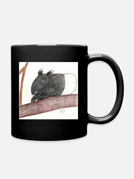 Schabrackentapir - Tasse einfarbig - Schwarz