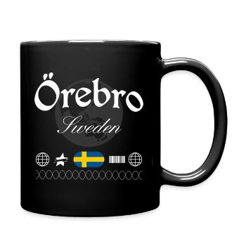 Örebro Schweden Streetwear Reise Souvenir - Tasse einfarbig - Schwarz - Rechts