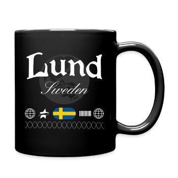 Lund Schweden Streetwear Reise Souvenir - Tasse einfarbig - Schwarz - Rechts