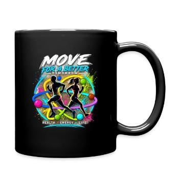 Movement for a better future - Full Colour Mug - black - Right