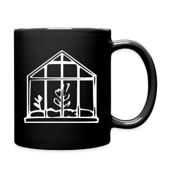 Don du jardinier de jardin en serre - Mug uni - noir - Droite