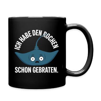 Rochen Schon Gebraten Stachelrochen Manta Rochen - Tasse einfarbig - Schwarz - Rechts