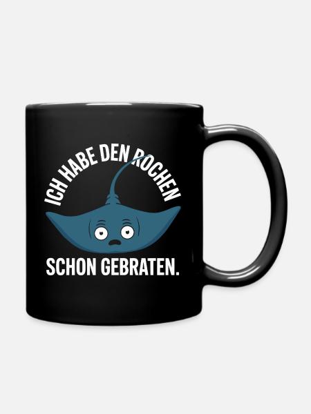 Rochen Schon Gebraten Stachelrochen Manta Rochen - Tasse einfarbig - Schwarz