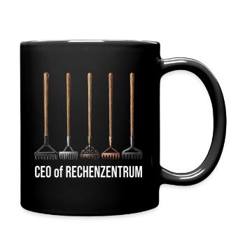 CEO of Rechenzentrum Gärtner Gärtnerin Garten - Tasse einfarbig - Schwarz - Rechts