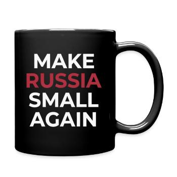 Macht Russland wieder klein - Tasse einfarbig - Schwarz - Rechts