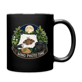 WING PHOTO TIME - Full Colour Mug - black - Right