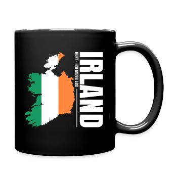 Ireland Emigrate - Full Colour Mug - black - Right
