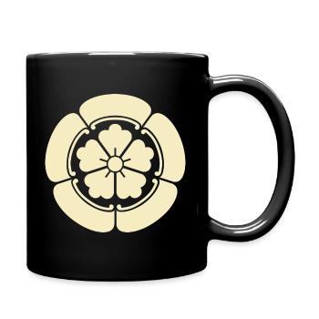 Art Mon Oda jaune pâle oriental vintage - Mug uni - noir - Droite