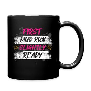 Première course boueuse Schlammlauf Muddy Race - Mug uni - noir - Droite
