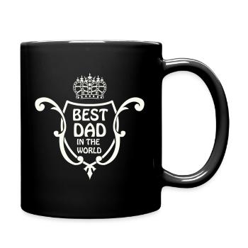 Emblème du meilleur papa au monde - Mug uni - noir - Droite
