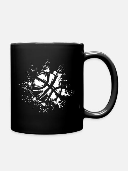 Basketball Explosion als Illustration - Tasse einfarbig - Schwarz