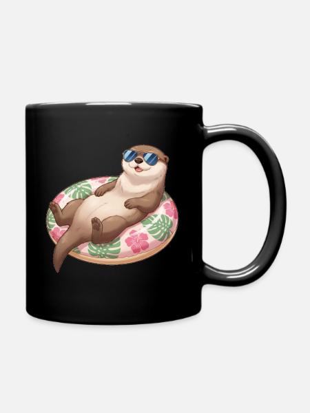 Otter - Tasse einfarbig - Schwarz