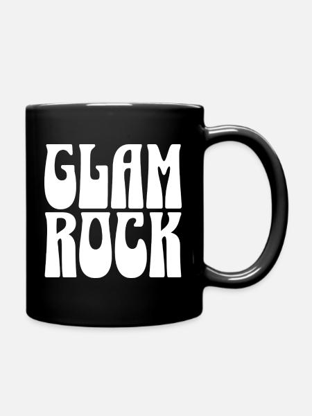Glam-Rock-Typografie - Tasse einfarbig - Schwarz