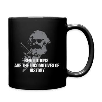 Karl Marx Rebel - Tasse einfarbig - Schwarz - Rechts