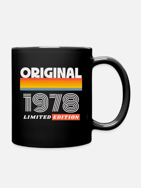 1978 Original Geburtstag Retro Vintage 70er Spruch - Tasse einfarbig - Schwarz