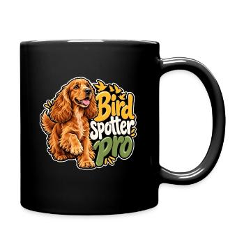 Englischer Cocker Spaniel - Tasse einfarbig - Schwarz - Rechts