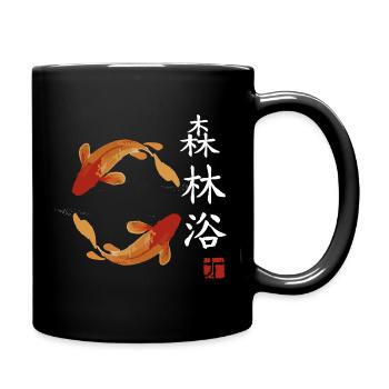 japan Fische japanisch anime asiatisch - Tasse einfarbig - Schwarz - Rechts