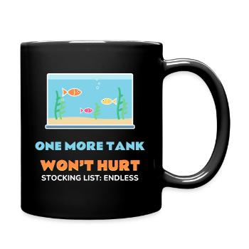 Ein weiteres Aquarium schadet nicht. Komisches Aquarium - Tasse einfarbig - Schwarz - Rechts