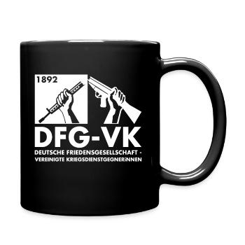 DFG VK Logo (white) - Tasse einfarbig - Schwarz - Rechts
