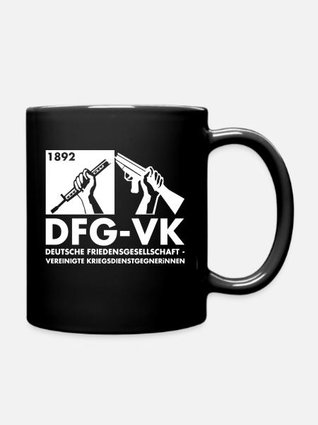 DFG VK Logo (white) - Tasse einfarbig - Schwarz