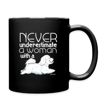 Coton De Tuléar Femme - Mug uni - noir - Droite