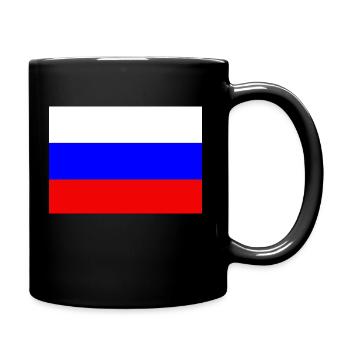 Russian flag - Full Colour Mug - black - Right