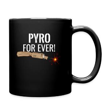 Pyro For Ever Trueno Feuerwerk - Tasse einfarbig - Schwarz - Rechts
