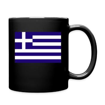 Drapeau du drapeau de la Grèce - Mug uni - noir - Droite
