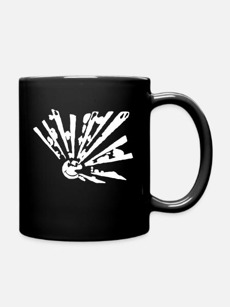 Smiley freetek explosion - Tasse einfarbig - Schwarz