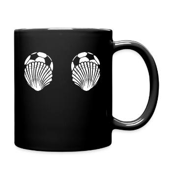 Football Bra - Full Colour Mug - black - Right