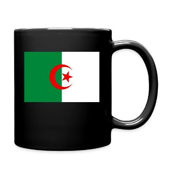 Drapeau de l'Algérie - Mug uni - noir - Droite