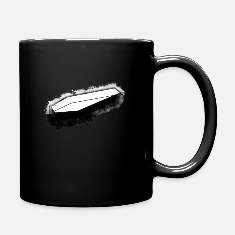 Coffin Dracula bright glowing - Full Colour Mug - black