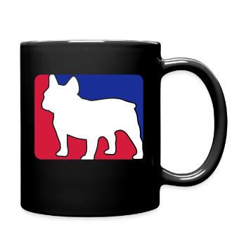 french bulldog1 - Tasse einfarbig - Schwarz - Rechts
