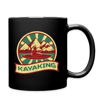 Propagande de kayak | Canoë Canoë Sports nautiques - Mug uni - noir - Droite