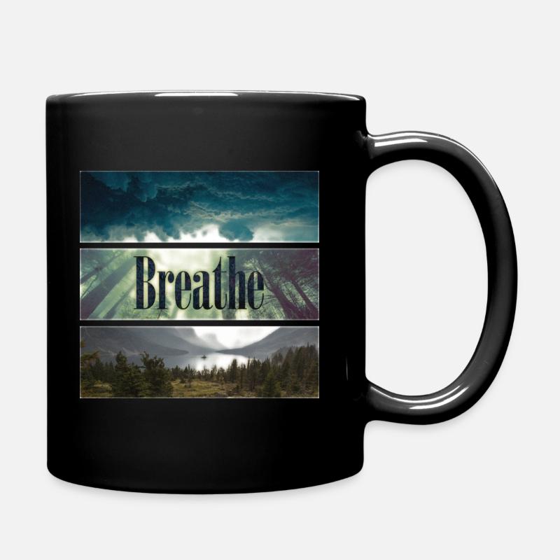 respirer - Mug uni - noir