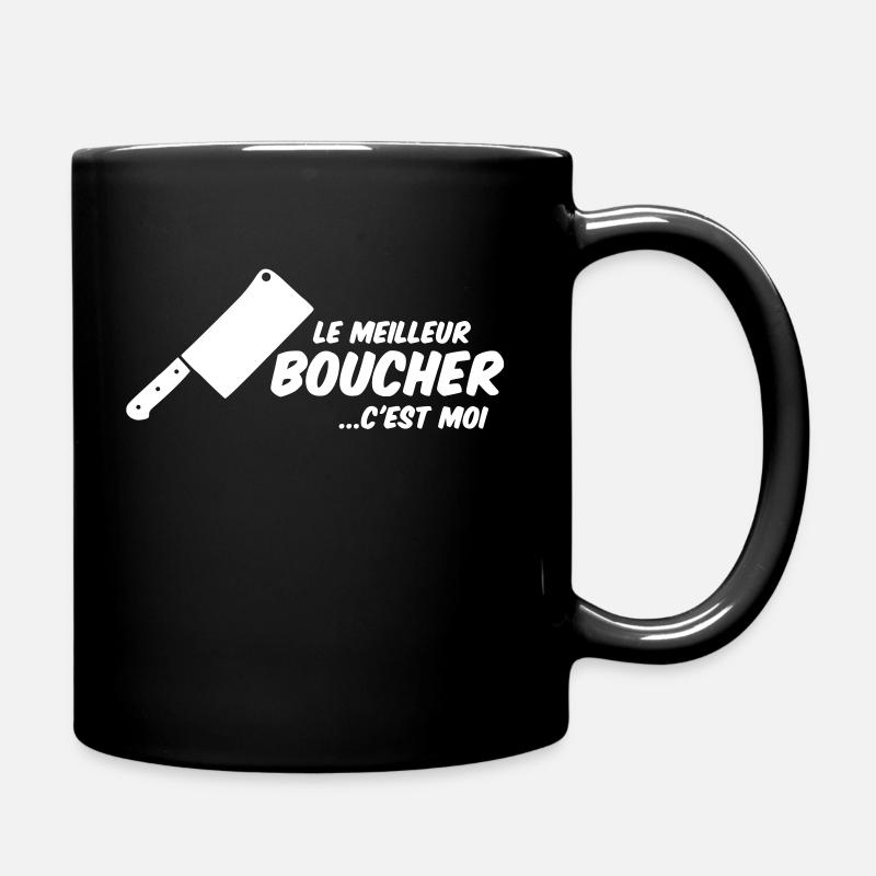 Le meilleur boucher c'est moi - Mug uni - noir