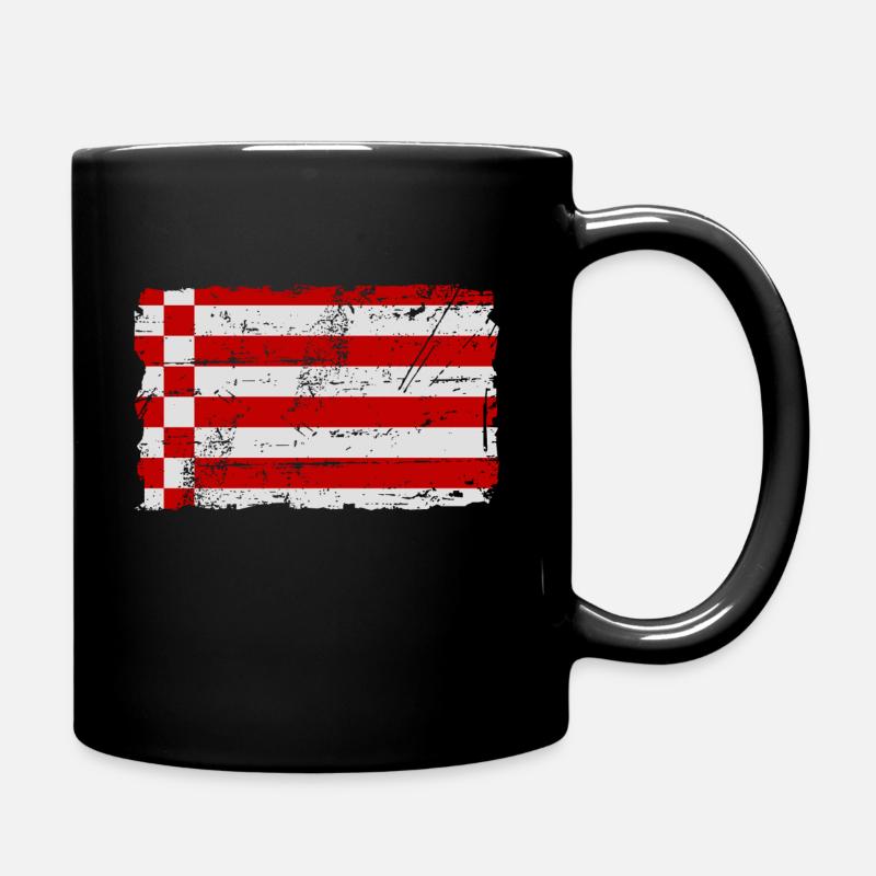 Bremen Flagge - Tasse einfarbig - Schwarz