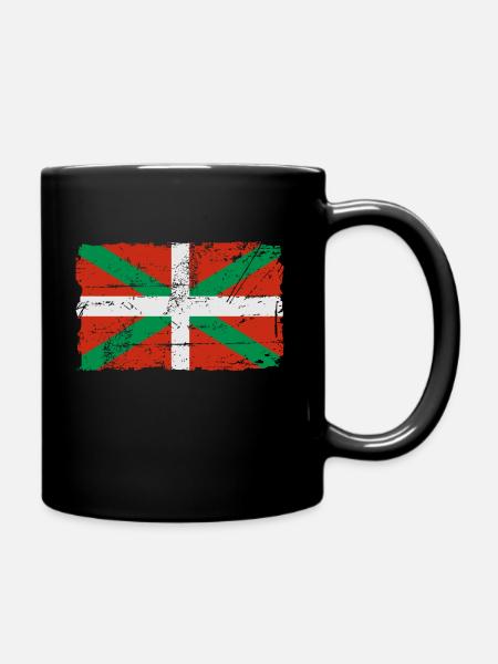 Drapeau du Pays Basque - Drapeau - Euskadi - Mug uni - noir