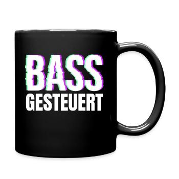 Bass gesteuert House techno minimal raver - Tasse einfarbig - Schwarz - Rechts