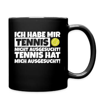 tennis saying passion funny fun humor - Full Colour Mug - black - Right