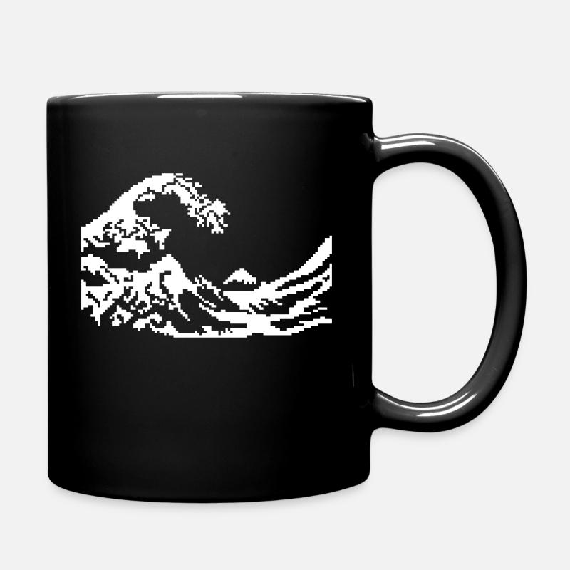 Pixelart - Tasse einfarbig - Schwarz