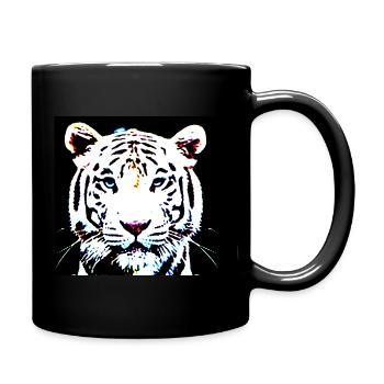 Tigre blanc - Mug uni - noir - Droite