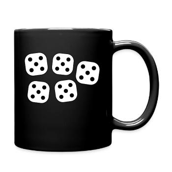 25 Jahre Geburtstag - Tasse einfarbig - Schwarz - Rechts