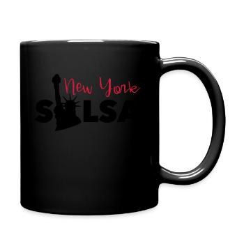 Salsa New York - Salsa Dance Shirt New York Style - Tasse einfarbig - Schwarz - Rechts