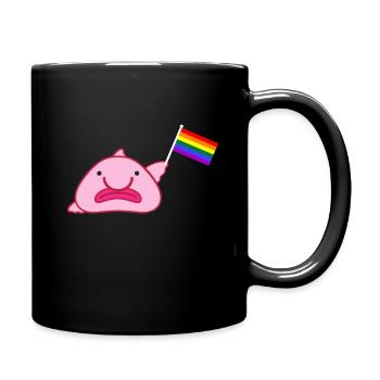 Rainbow flag - Full Colour Mug - black - Right