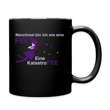 sarkasmus Fee design geschenkidee cooles spruch - Tasse einfarbig - Schwarz - Rechts