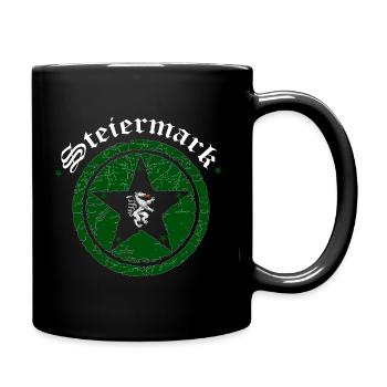 Steiermark - Tasse einfarbig - Schwarz - Rechts