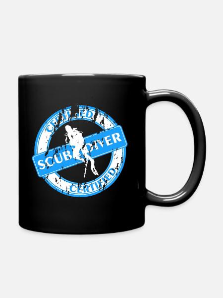 Certified Scuba Diver - Tasse einfarbig - Schwarz
