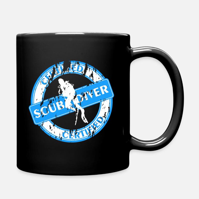 Certified Scuba Diver - Tasse einfarbig - Schwarz